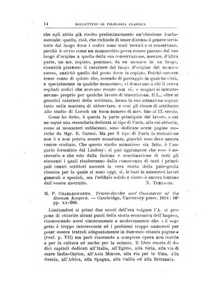 Bollettino di filologia classica