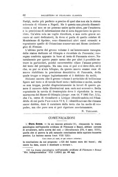 Bollettino di filologia classica