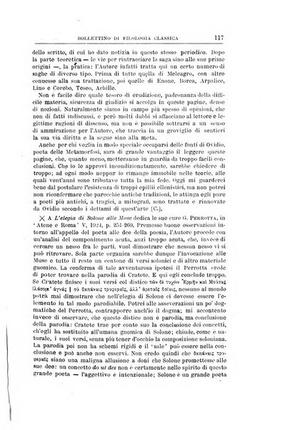 Bollettino di filologia classica