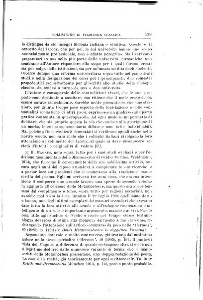 Bollettino di filologia classica