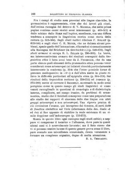 Bollettino di filologia classica