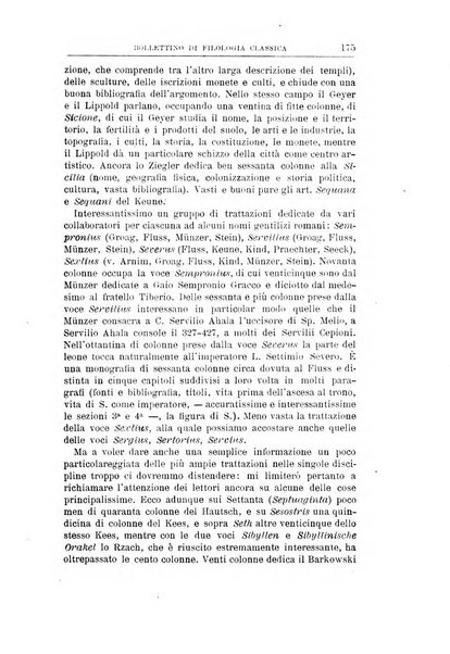 Bollettino di filologia classica