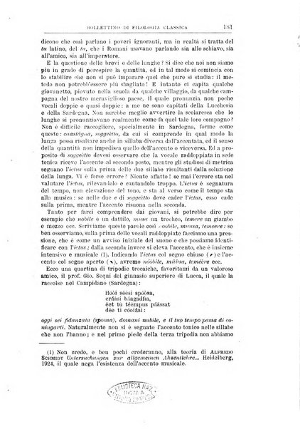 Bollettino di filologia classica