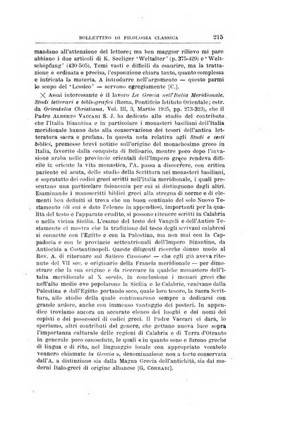 Bollettino di filologia classica