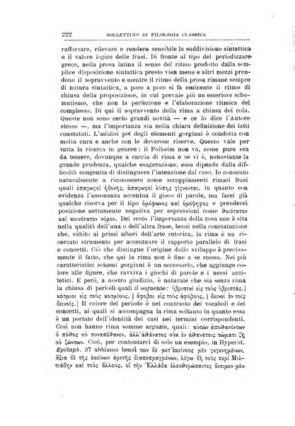 Bollettino di filologia classica