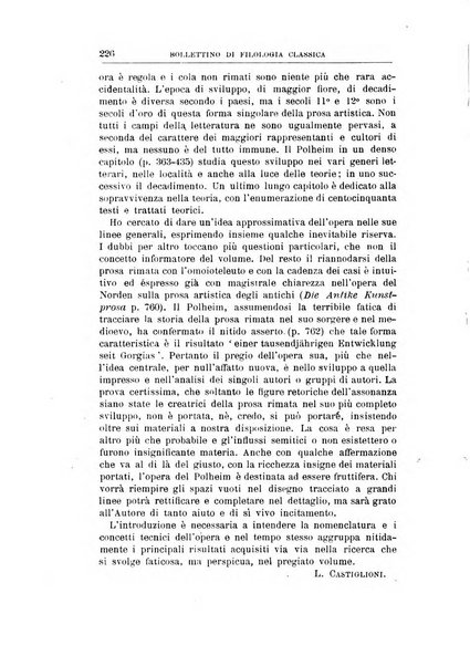 Bollettino di filologia classica