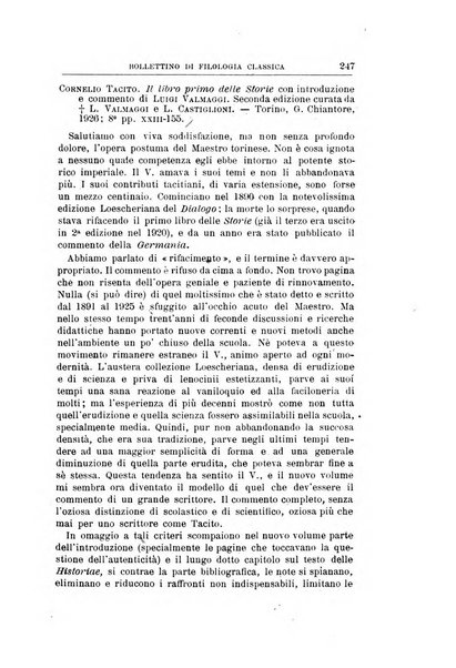 Bollettino di filologia classica