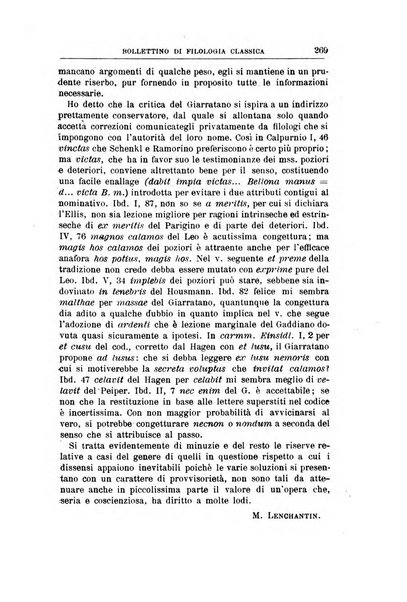 Bollettino di filologia classica