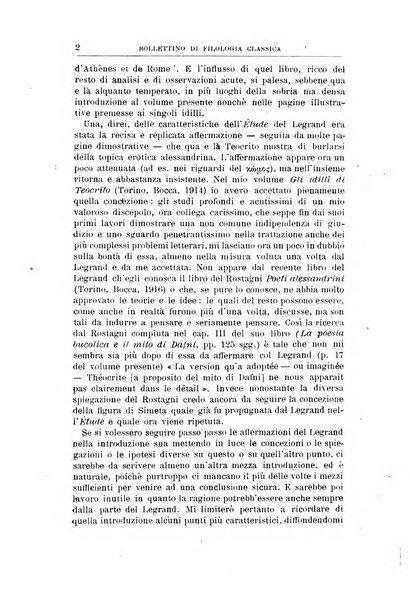 Bollettino di filologia classica