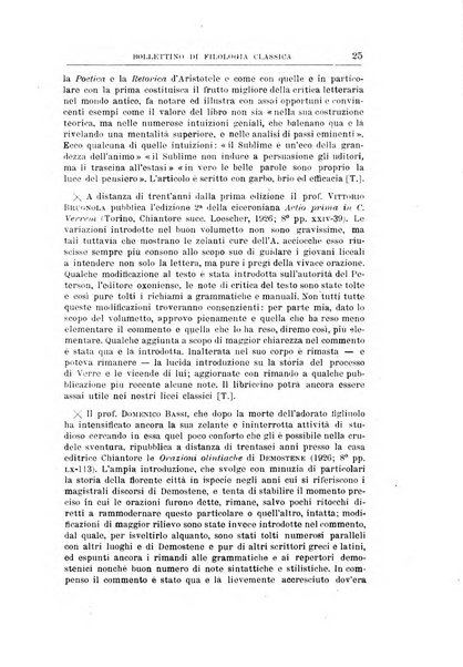 Bollettino di filologia classica