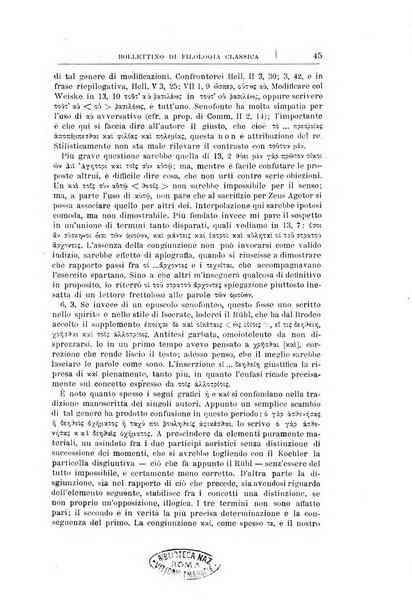 Bollettino di filologia classica