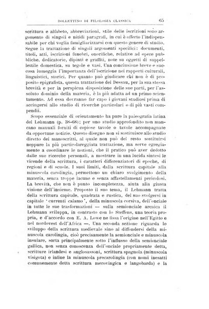 Bollettino di filologia classica