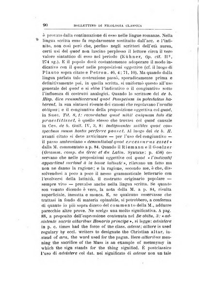 Bollettino di filologia classica