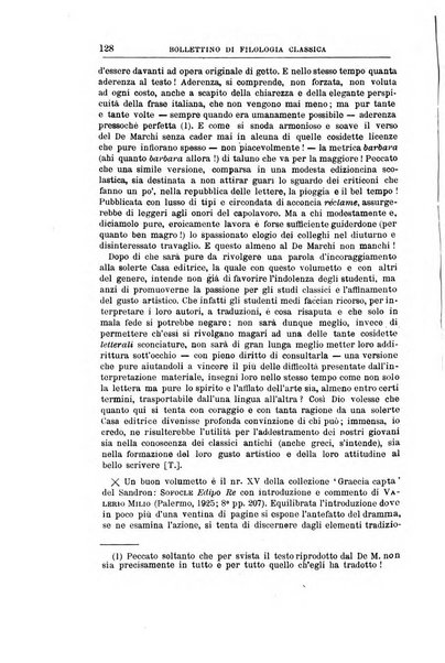 Bollettino di filologia classica