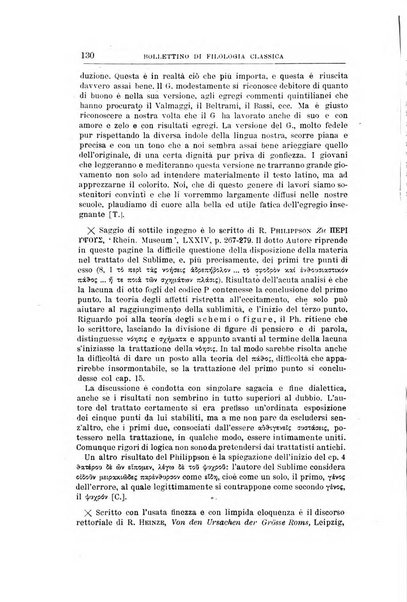 Bollettino di filologia classica