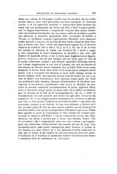 Bollettino di filologia classica