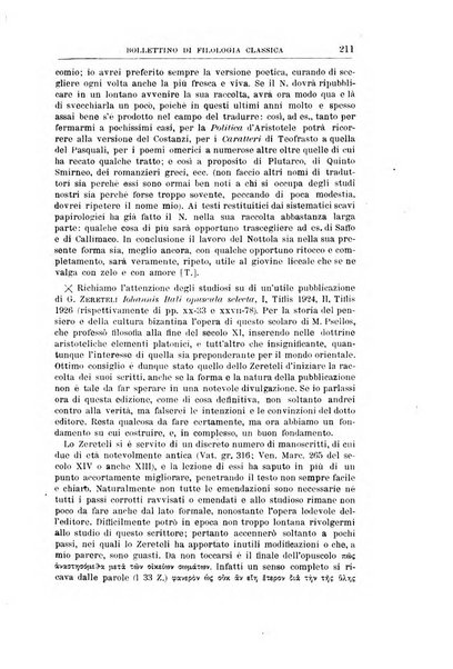 Bollettino di filologia classica