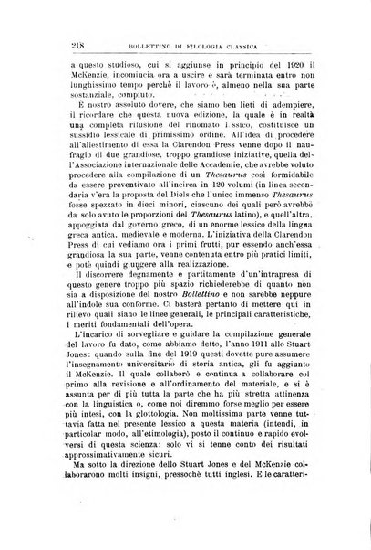 Bollettino di filologia classica