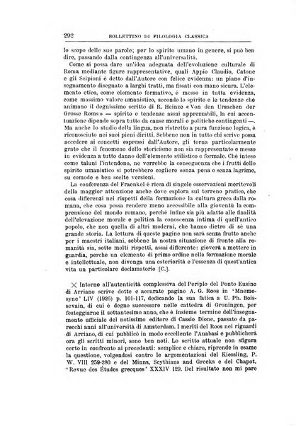 Bollettino di filologia classica