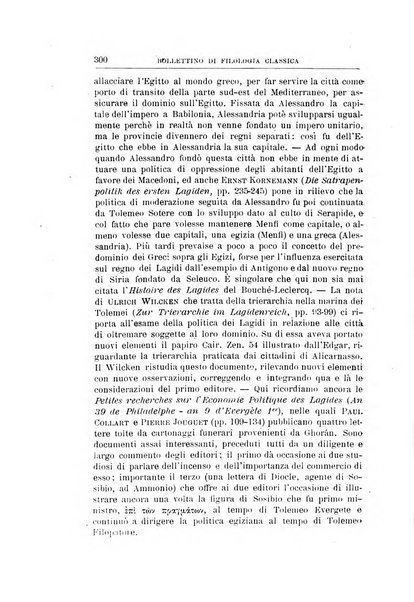 Bollettino di filologia classica