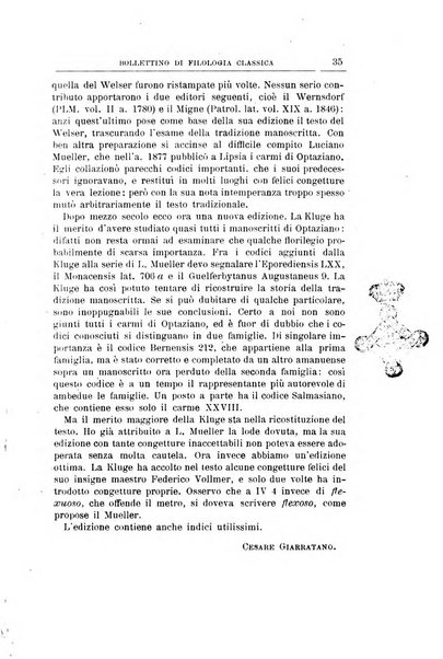 Bollettino di filologia classica