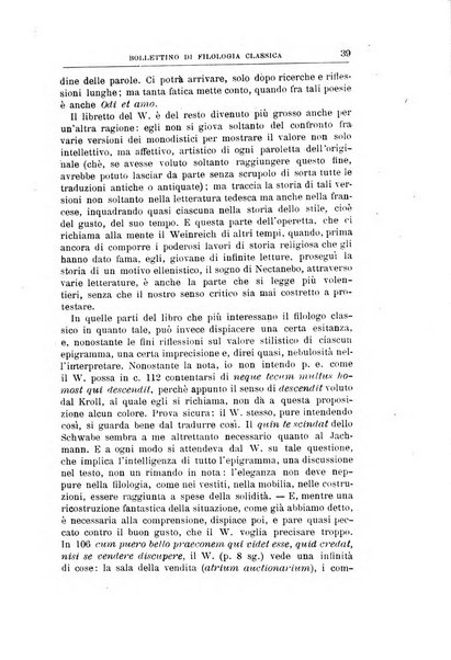 Bollettino di filologia classica