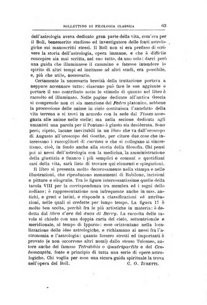 Bollettino di filologia classica