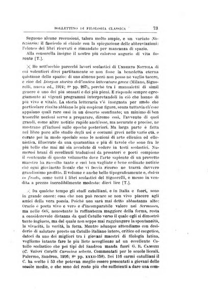 Bollettino di filologia classica