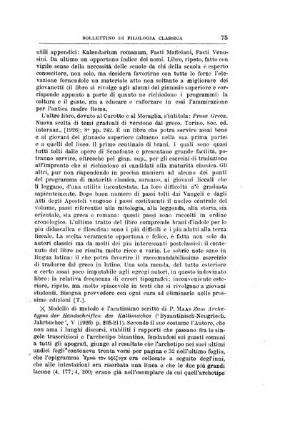 Bollettino di filologia classica