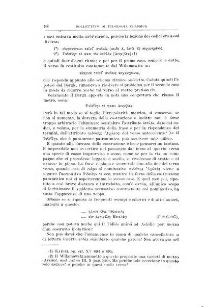 Bollettino di filologia classica