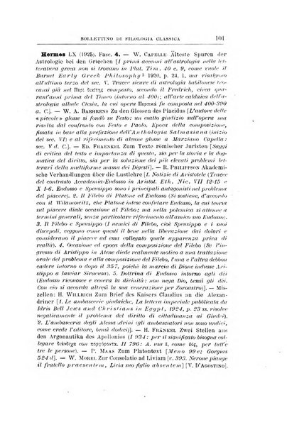 Bollettino di filologia classica