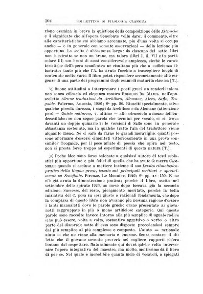 Bollettino di filologia classica