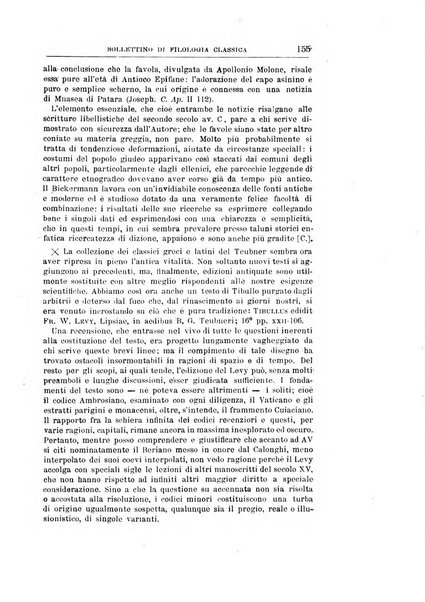 Bollettino di filologia classica