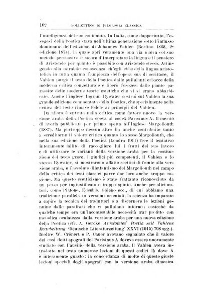 Bollettino di filologia classica