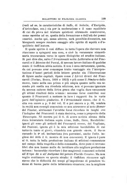 Bollettino di filologia classica