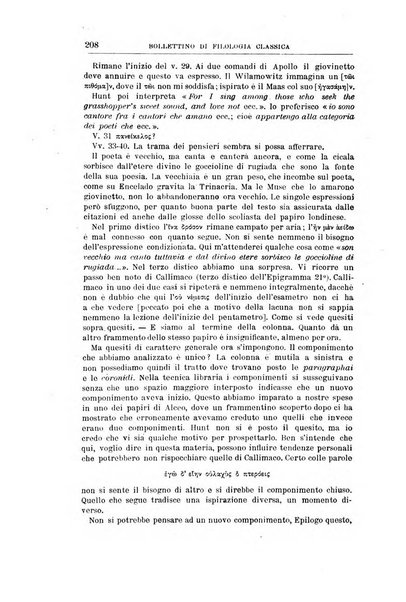 Bollettino di filologia classica