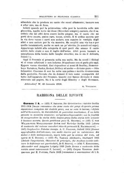 Bollettino di filologia classica