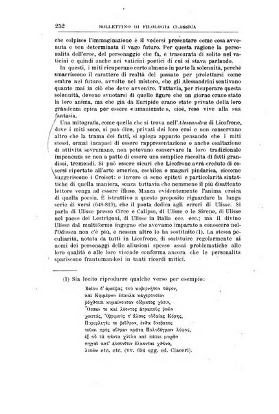 Bollettino di filologia classica