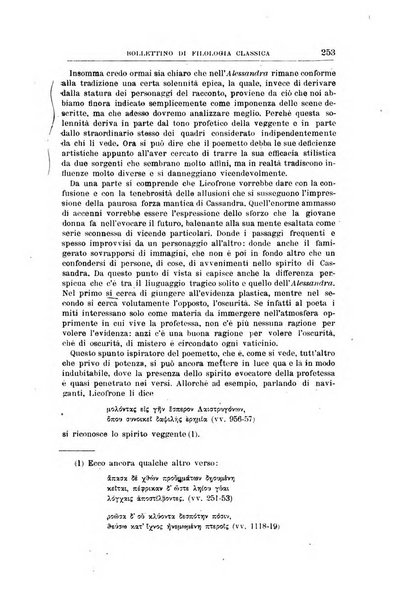 Bollettino di filologia classica