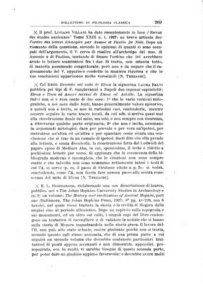 Bollettino di filologia classica