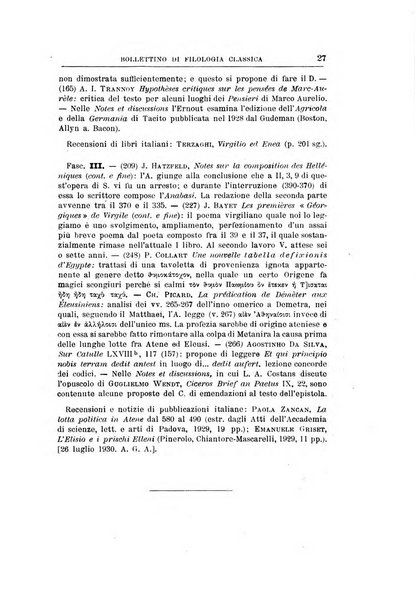 Bollettino di filologia classica