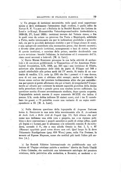 Bollettino di filologia classica