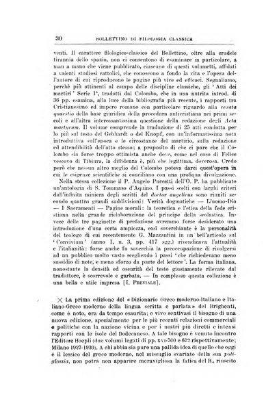 Bollettino di filologia classica