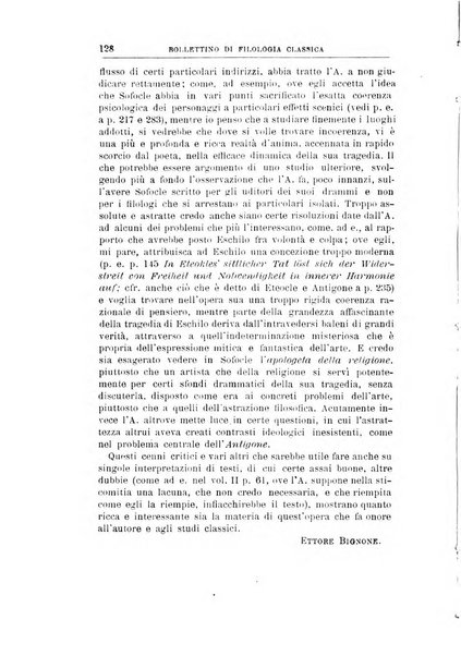 Bollettino di filologia classica