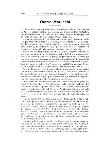 Bollettino di filologia classica