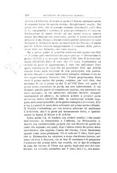 Bollettino di filologia classica