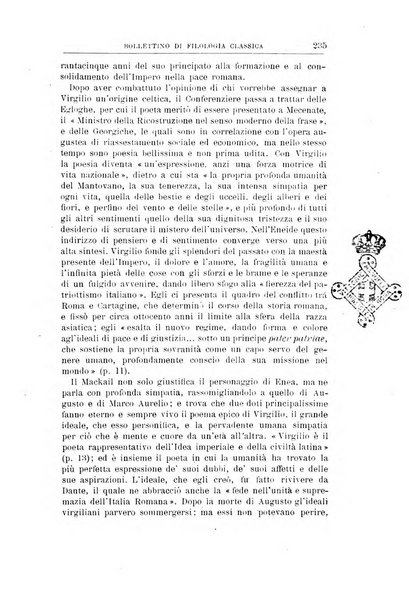 Bollettino di filologia classica