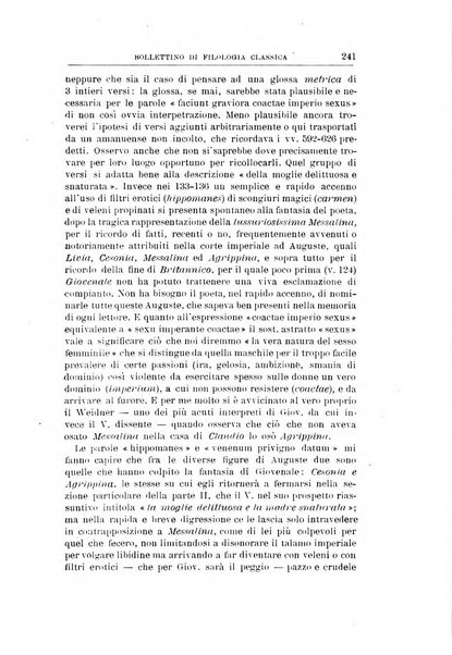 Bollettino di filologia classica