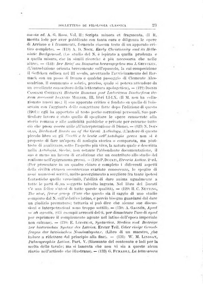 Bollettino di filologia classica