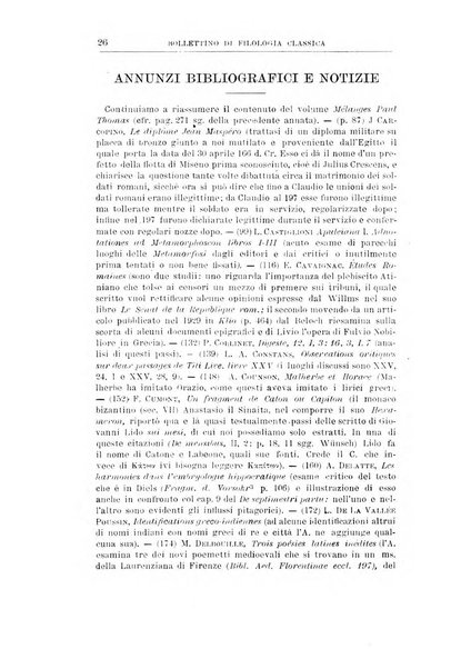 Bollettino di filologia classica